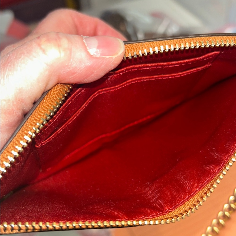 Coach Metallic Copper Wristlet - Picture 5 of 5